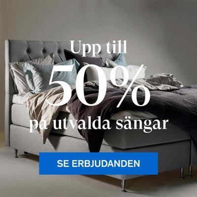 Upp till 50% på utvalda sängar hos SOVA