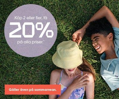 20% rabatt på allt hos Stadium