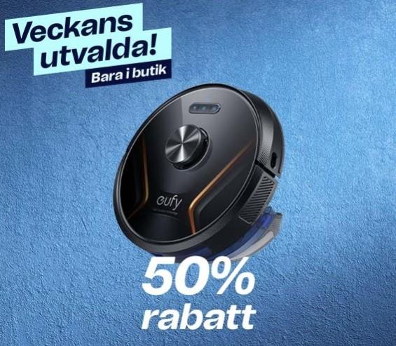 50% på robotdammsugaren Eufy RoboVac X8 Hybrid