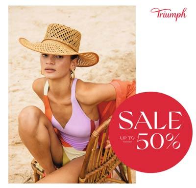 Rea med upp till 50% + 10% extra för medlemmar hos Triumph