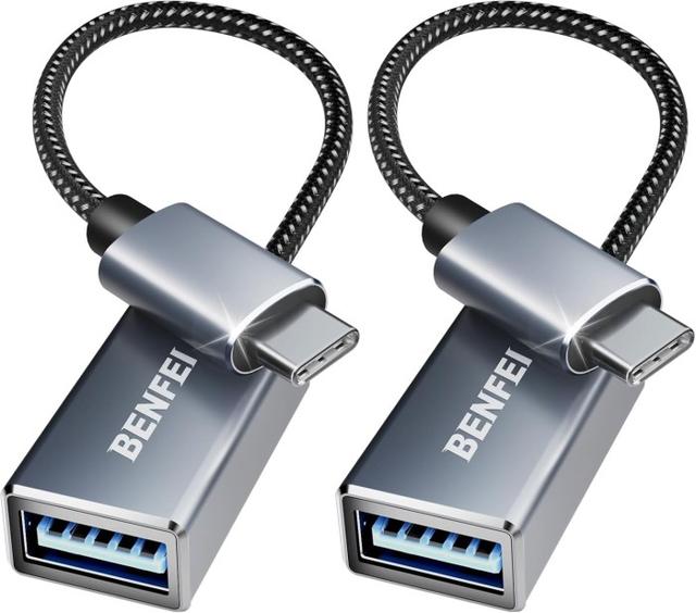 USB-C to USB 3.0 Male-Female Adapters, 2-Pack